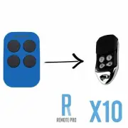 10 x Code Ezy ATA Compatible Garage/Gate Door Remote PTX-4 Securacode PTX4