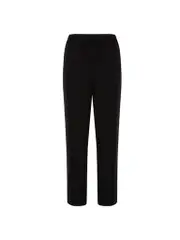 Black Relaxed Fit Straight Leg Trousers