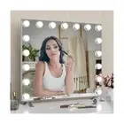 Vanity Mirror with Lights, 24"×21" Hollywood Lighted Large Makeup Mirror wi