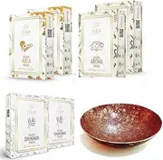H&B NATURALS (600 Gm) Amla, Reetha, Shikakai Powder With Free Iron Bowl for Hair, Hair Growth, Hair Mask Each 200 Gm (100 * 2)