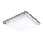 WAC Lighting Metro 18in LED Energy Star Square Flush Mount 3000K in Brushed Nick
