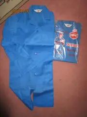 KING GEE DUST/LAB COATS X 2,SIZE 92 CM CHEST,BLUE, POLY/ COTTON, NEW OLD STOCK