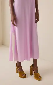 [Chloé] Aria Velvet Platform Sandals