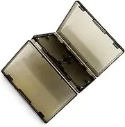 XBERSTAR 4in1 Storage Box Protective Case for GameBoy GBA GBASP Game Cartridge Card (Clear black)