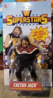 WWE Mattel Superstars Series 12 *UNPUNCHED* Cactus Jack Wrestling Mick Foley Toy