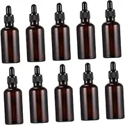 DONFAMDS 10Pcs Dropper Bottles Refillable Essential Oil Containers with Tops for Travel Daily Use Leak Design for Medicine Perfume Storage