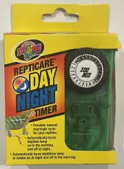 ZOO MED REPTICARE DAY AND NIGHT TIMER-PROVIDES DAY/NIGHT CYCLE FOR REPTILES-NEW