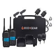 ECOXTALK EXG500 5-Watt Long Range IP67 Handheld UHF Radio Twin Pack (17km)