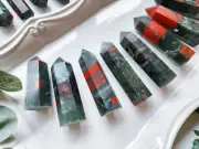 Wholesale Lot 1 Lb Natural African Bloodstone Obelisk Tower Crystal Wand Energy