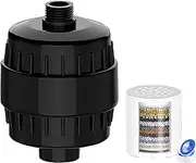 Black High Output Shower Filter 99% Remove Shower Head Filter for Hard Water, Heavy Metals, Chlorine and Harmful Substance, Improve Your Skin And Hair