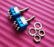 10PCS New MTS-203 DPDT ON-OFF-ON 6-Pins 6A 125VAC Mini Toggle Switches 6mm