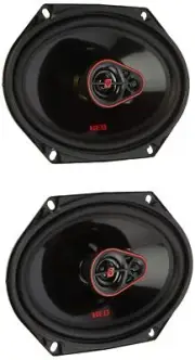 CERWIN-VEGA HED Series 6x8 3-Way Coaxial Car Speakers 4Ω 60W RMS Premium Car ...