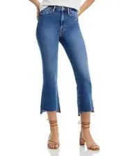 FRAME Denim womens Le Crop Samson Flare Jean 26 Blue