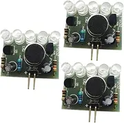 jojofuny Pcs Acoustic Led Flashing Lamp Module V-v DIY Sound Activated Led Module Bright Lights