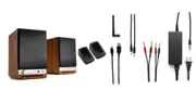 Audioengine HD3 Premium Wireless Speakers with DS1 Speaker Stands (Walnut)