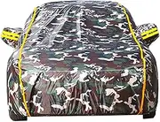 Car Cover for Mazda 3 Hatchback 2003-2024 Outdoor All Weather Car Cover with Door Zipper & Windproof Bands for Sun Snow Rain Dust Protection Oxford Material Scratch Proof Durable (Color : Camouflage