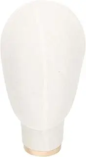 Cabilock Bald Cap Wig Displaying Holder Linen Model Head Practice Head Model Stand