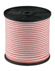 [Giantz] Electric Fence Wire 400M Tape Fencing Roll Energiser Poly Stainless Steel