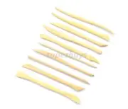 10pc Wooden Clay Wax Sculpture Pottery Chisel Carver Carving Model Wood Tool Set