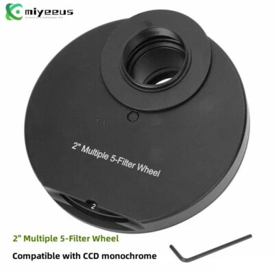2-in Multiple 5-Filter Wheel Metal Manual Filter Wheel for CCD Cam/ Telescopes