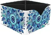Desk Organizers and Storage,Small Desk Organizer,1-Pc,Bohemian Ethnic Mandala Leaves