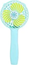 Portable Handheld Fan Personal Mini Fan USB Rechargeable Fan 300 mAh Battery or USB Powered Fan for Office Travel Camping(Blue)