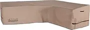 ULTCOVER Patio L-Shaped Right Facing Sofa Cover Waterproof for 6-Seater Outdoor Sectional Furniture Couch 110”W (Back Length) x 85”W (Right Side)