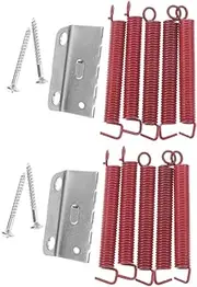 MINAOLULUS 2 Sets Noiseless Red Tremolo Springs for Electric Guitar High Precision Guitar Bridge Springs for Performances and Practice Sessions