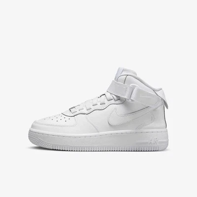 Nike Air Force 1 Mid Easyon GS Shoes Trainers White Size Uk 5 Eur 38 FN1193 111