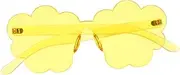 [FOMIYES] Frameless Cloud Sunglasses for Aesthetic Flower Design Lightweight Rimless Glasses Fun Party Accessories for Women Durable Material for Photos and Events