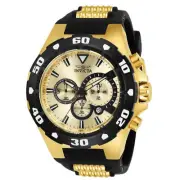 Invicta Men's Pro Diver Quartz Stainless Steel and Silicone Casual Watch, Colo