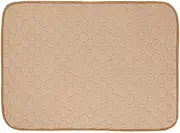 zolyet Dog Pee Pads Pet Training Mat Dog Diapers Puppy Pads Absorbe Washable Reusable Pads for Dogs Cats Rabbit Beige S