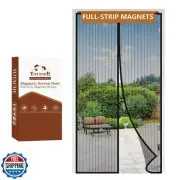 Yotache Magnetic Screen Door Fits 36x96 Inch Doors - Reinforced Mesh with Ful
