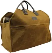 Heavy Duty Wax Canvas Log Carrier ToteLarge Fire Wood BagDurable Firewood Hol...