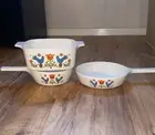 Corning Ware Country Festival Friendship Blue Birds Set Of(3) Casserole Lot