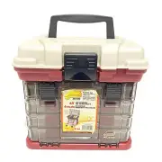#1354 Plano Stow ‘N’ Go Tackle Storage Box w/4 Slide Out Utility Boxes Red USA