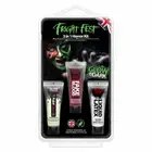 Fright Fest Glow In The Dark Liquid Latex Face Paint Set of 3 Halloween Make Up