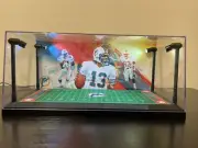 2-card PSA & BGS display case with LED lights - Custom - Dan Marino + Dolphins