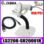 Zebra Symbol LS2208-SR20001R Handheld Barcode Scanner With USB/PS2 Cable + Stand