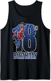 [Marvel] Spider-Man Swinging 18th Birthday Tank Top