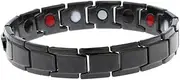 Baluue 1pc Men Titanium Steel Bracelet Bracelets for Couples Women Bracelets Link Bracelets for Women Titanium Steel Wristband Bond Magnetic Bracelets Couple Bracelets Mens Black