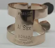 Bonade Inverted Alto Sax Plated Ligature - Rose Gold - 2254UGP