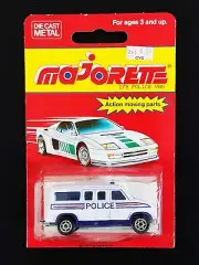 Majorette Police Van Fourgon / #234-279 / White / Made in France