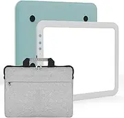TOHETO A3 Rechargeable Led Super Bright Light Pad with Carry Bag for Cricut Weeding Vinyl Tool, Portable Wireless 3500mAh Battery Light Board/Box for Tracing, Diamond Painting, Sketching & Drawing
