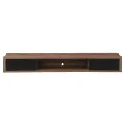 CRITERION Air Wall Mount Entertainment Unit 1800mm Dark Oak Shelf AIR1800DO