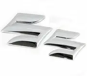 Suitable For Suzuki Car Chrome Plated S Logo Monogram Badge 2 Units