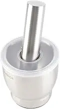 Garlic Press Chopper, 304 Stainless Steel Manual Grinder for Kitchen Accessory with Non Slip Silicone, Ideal for Grinding Garlic, Nuts, Dried