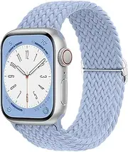 Compatible with Apple Watch Strap Band 49mm 46mm 45mm 44mm 42mm Braided Band Replacement Bands Adjustable Stretchable Elastics Sport Wristband for iWatch ultra2 ultra Series10/9/8/7/6/SE/5/4/3/2/1