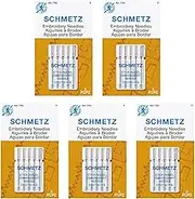 25 Schmetz Assorted Embroidery Sewing Machine Needles 130/705H H-E Size 75/11 and 90/14