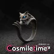 Game Dark Souls III Ring Silvercat Ring Game Cosplay Props Adjustable Size YZ